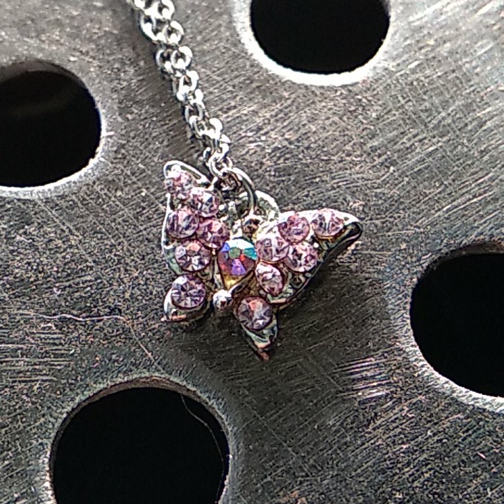 Sparkly Butterfly Necklace